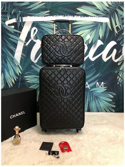 chanel luggage set|chanel suitcase luggage.